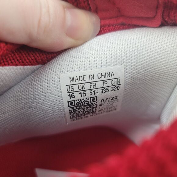 New Adidas Trae Young 2 Size 16 Red and White - Picture 7 of 8